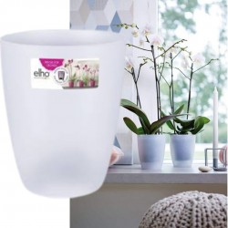 Elho Brussels Orchid High Indoor Flowerpot - Transparent - 15.2 cm Height
