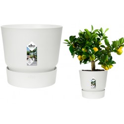 Elho Greenville Flowerpot round - 25cm, White