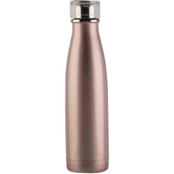 Built Perfect Seal Double Wall Stainless Steel Water Bottle, 17-Ounce, Rose Gold