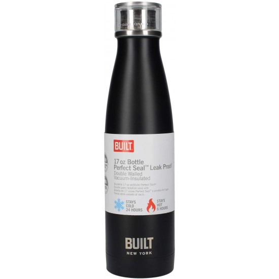 Shop quality Built Perfect Seal Insulated Water Bottle/Thermal Flask with Leakproof Cap, Stainless Steel, Matte Black, 480 ml in Kenya from vituzote.com Shop in-store or online and get countrywide delivery!