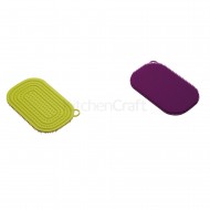Colourworks Brights Anti-Bacterial Kitchen Scourers - Silicone - Assorted Colours