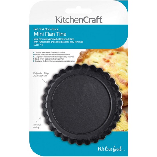 Shop quality Kitchen Craft Non-Stick Mini Fluted Flan Tins, Set of 4 in Kenya from vituzote.com Shop in-store or online and get countrywide delivery!