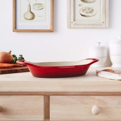 Lodge Oval Casserole, 1.8 liter  Red
