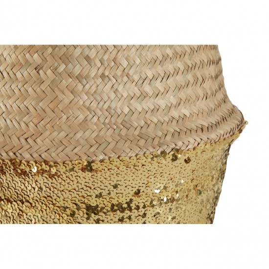 Shop quality Premier Gold Sequin Small Seagrass Basket ( with reflective gold sequins ) in Kenya from vituzote.com Shop in-store or online and get countrywide delivery!