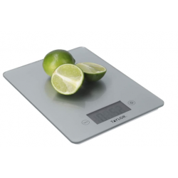 Taylor Pro Digital Food Scales with Ultra Thin Design in Gift Box, Glass/Plastic, Silver, 5 kg