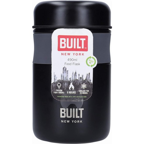 Built Double Wall Vacuum Insulated Flask for Hot and Cold Foods, 490 ml, Black, BLTJAR490BLK Shop quality Built Double Wall Vacuum Insulated Flask for Hot and Cold Foods, 490 ml, Black in Kenya from vituzote.com Shop in-store or online and get countrywide delivery!