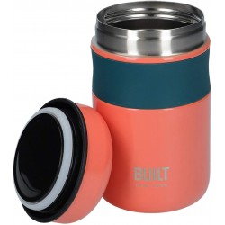 Built Tropics Double Wall Vacuum Insulated Food Flask for Hot and Cold Foods, 490 ml