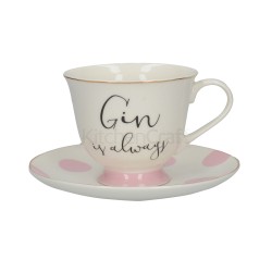 Creative Tops Gin And Tonic Cup And Saucer, Fine China