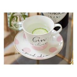 Creative Tops Gin And Tonic Cup And Saucer, Fine China