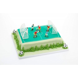 Sweetly Does It Football Cake Decorations, 8 Piece Football Cake Topper Set