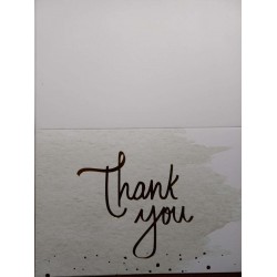 Nest Designs Gold And Watercolor Blank Thank You Cards for Thank You Notes - Sage 