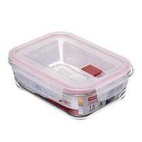 Tatay Airtight Food Container Borosilicate Glass,  (dishwasher, fridge, freezer and microwave safe) 370ml