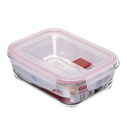 Tatay Airtight Food Container Borosilicate Glass (dishwasher, fridge, freezer and microwave safe) 1100ml