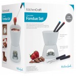 Kitchen Craft Chocolate Fondue Set with Ceramic Pot