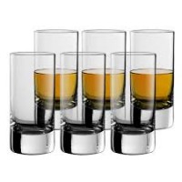 Stolzle Crystal New York  Bar Shot Glasses, Set of 6 Glasses, 57ml each (Made in Germany)
