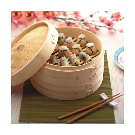 Shop quality World of Flavours Oriental Two Tier Bamboo Steamer and Lid, 25.5cm in Kenya from vituzote.com Shop in-store or online and get countrywide delivery!