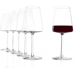 Stolzle Power Pulled Stem 6 Red Wine Glasses, 517ml, Set of 6 (Made in Germany)