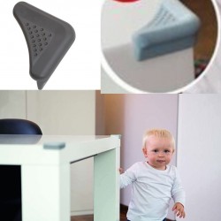 Abus Baby Denny Safety Corner Protection, Set of 4 , Black