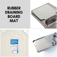 Kitchen Craft Rubber Draining Board Mat, 51 x 41 cm (20" x 16") - Beige