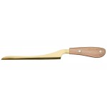 Artesà Luxury Stainless Steel Brie Knife with Acacia Wooden Handle & Brass Finish, 32 cm (12.5")