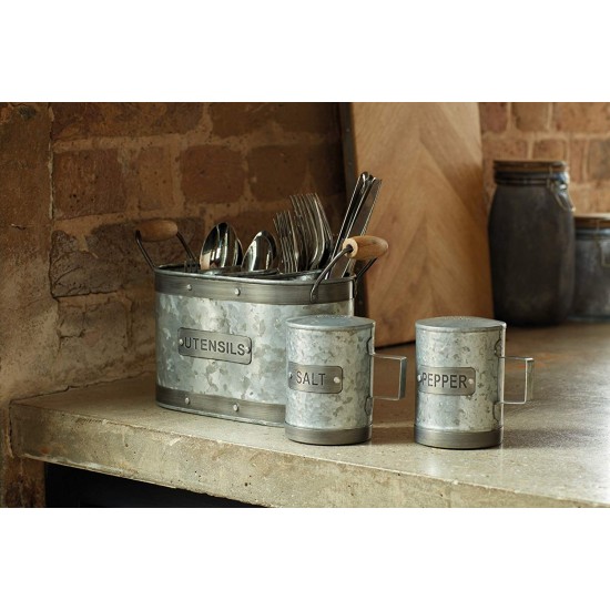 Shop quality Industrial Kitchen Galvanised Steel Vintage-Style Pepper Pot, 10 cm in Kenya from vituzote.com Shop in-store or online and get countrywide delivery!