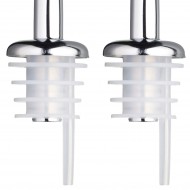 Kitchen Craft Free-Flow Metal Bottle Pourers, 9 cm (Pack of 2)