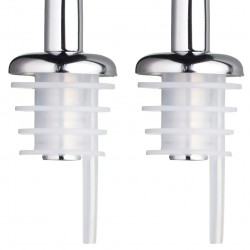 Kitchen Craft Free-Flow Metal Bottle Pourers, 9 cm (Pack of 2)