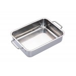 Master Class Heavy-Duty Deep Stainless Steel Roasting Pan, 27 x 20 cm