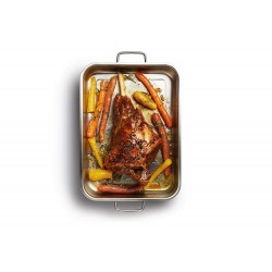Master Class Heavy-Duty Deep Stainless Steel Roasting Pan, 27 x 20 cm