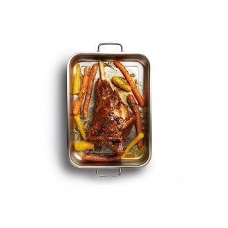 Master Class Heavy-Duty Deep Stainless Steel Roasting Pan, 27 x 20 cm