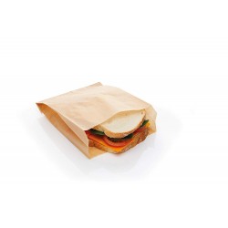 Natural Elements Greaseproof Paper Lunch Bags / Sandwich Bags, 15 x 25 cm, Pack of 30