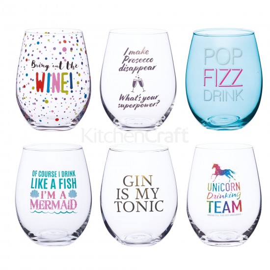 Bar Craft Stemless Wine Glass - Assorted Designs (sold per piece), 500ml, BCSWGASTD Shop quality Bar Craft Stemless Wine Glass - Assorted Designs (sold per piece), 500ml in Kenya from vituzote.com Shop in-store or get countrywide delivery!