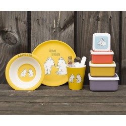Creative Tops "Into The Wild 'Little Explorers' " Children's Pressed Bamboo Dinner Set - Yellow (3 Pieces)