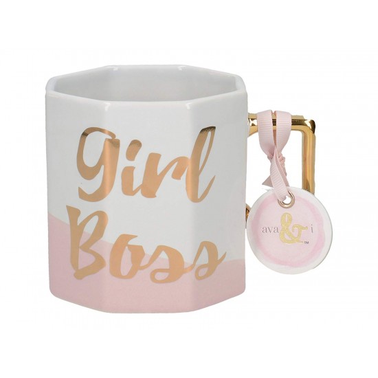 Shop quality Creative Tops Octagonal  Girl Boss  Ceramic Mug, 450ml in Kenya from vituzote.com Shop in-store or online and get countrywide delivery!