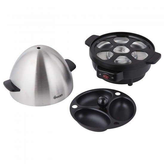 Shop quality Swan 7 Egg Boiler and Poacher, Featuring 3 Cook Settings, 350 watts, Black/Stainless Steel in Kenya from vituzote.com Shop in-store or online and get countrywide delivery!