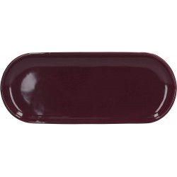 La Cafetière Barcelona Tea Tray, Ceramic, Plum, 30 x 12 cm