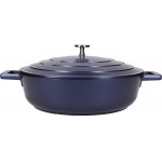 Master Class Lightweight Casserole Dish with Lid, Cast Aluminium - Metallic Blue