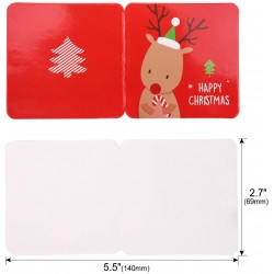 BPG Mini Greeting Merry Christmas Blank Note Cards - Assorted , 2.7x 2.7 Inches