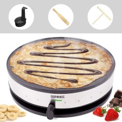 Duronic Crepe Maker | Electric Pancake Machine | 1300W | | 33cm/13” Non-Stick Hot Plate