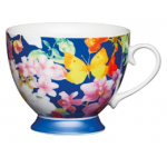 Kitchen Craft Bone China Blue Butterfly Mug, 400ml