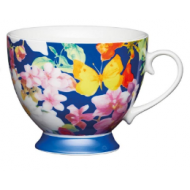 Kitchen Craft Bone China Blue Butterfly Mug, 400ml