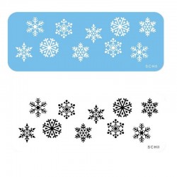 PME Flexible Snowflakes Stencil