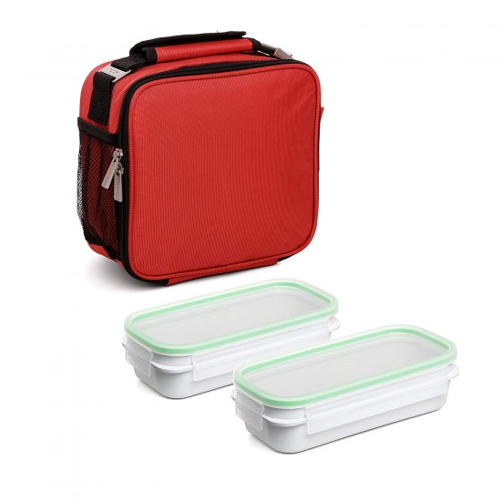 Tatay Urban Food Kit - 3-Piece Set + Insulated Thermo Bag - Microwave & Fridge Safe & 2 BPA Free Containers Tatay Urban Food Kit - 3-Piece Set + Insulated Thermo Bag - Microwave & Fridge Safe & 2 BPA Free Containers