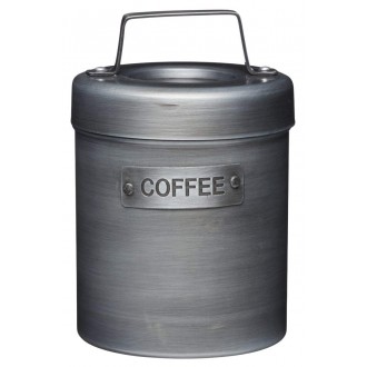 Industrial Kitchen Vintage-Style Metal Coffee Canister, 1 L