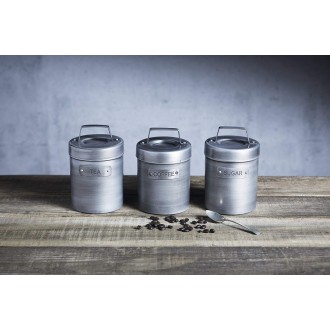 Industrial Kitchen Vintage-Style Metal Coffee Canister, 1 L