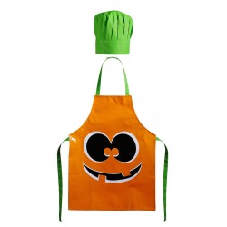 Premier Childrens Pumpkin PVC Chef Set - Apron + Hat