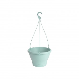 Elho Corsica Hanging Basket Flowerpot - Mint - Outdoor & Balcony 