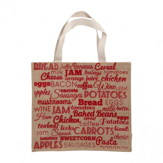 Shop quality Premier Food Stuff Shopping Bag Jute Hessian / Cotton Material Natural / Red Colour in Kenya from vituzote.com Shop in-store or online and get countrywide delivery!