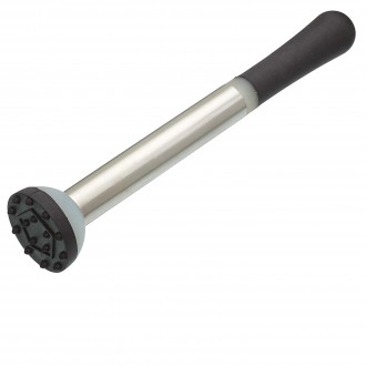 BarCraft Muddler for Cocktail Making, Stainless Steel, 21 cm