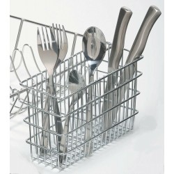 Kitchen Craft Cutlery Draining Basket/Caddy, Steel - Fits most dishracks
